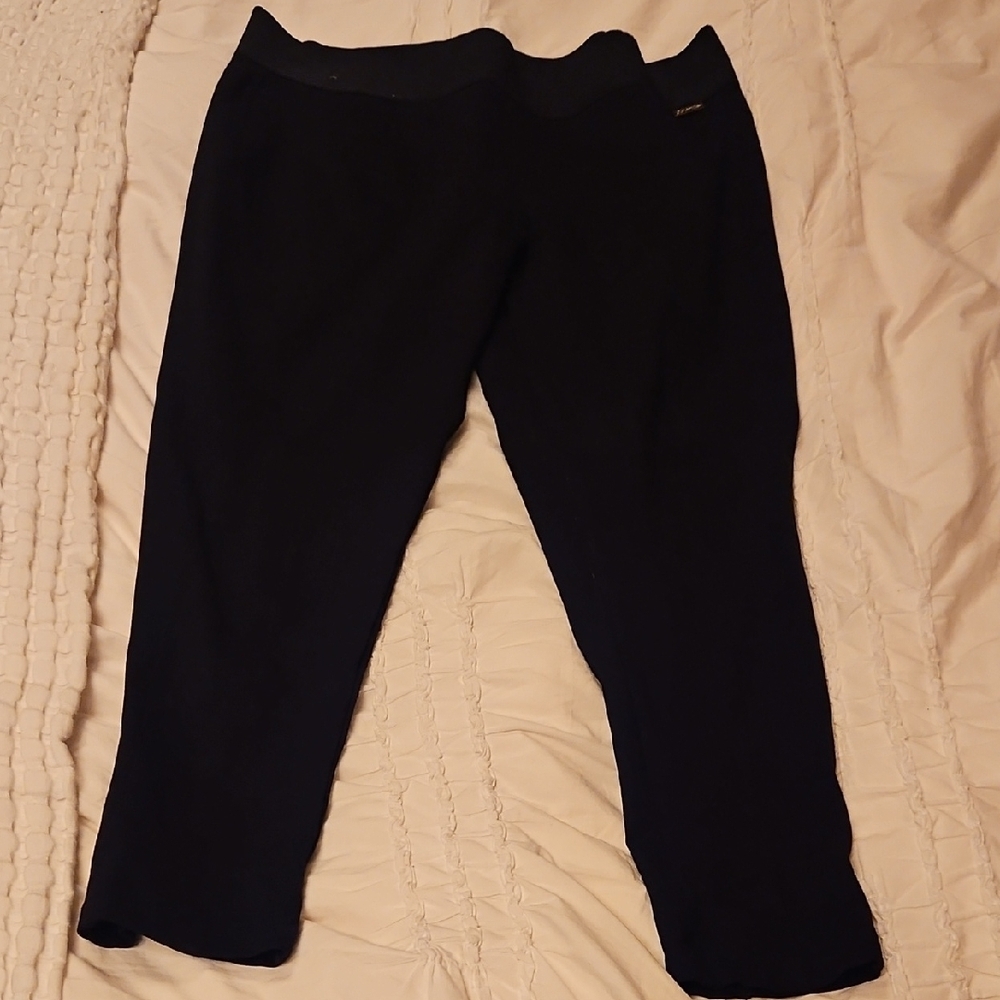 Black Calvin Klein Tapered Ponte Pants size XL